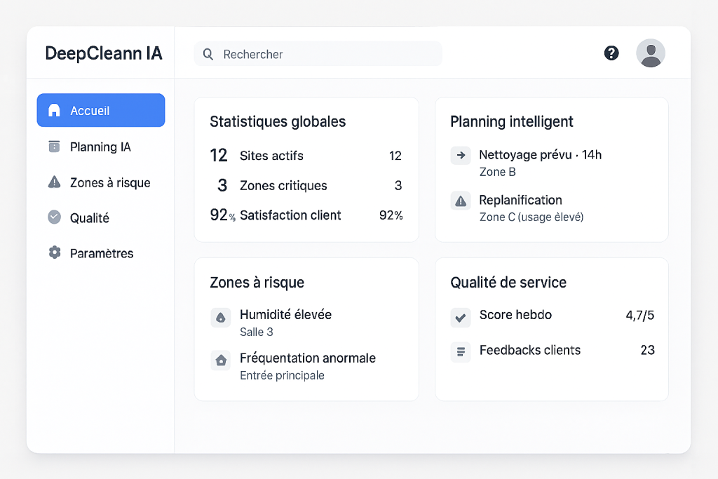 plateforme de nettoyage intelligent à Paris